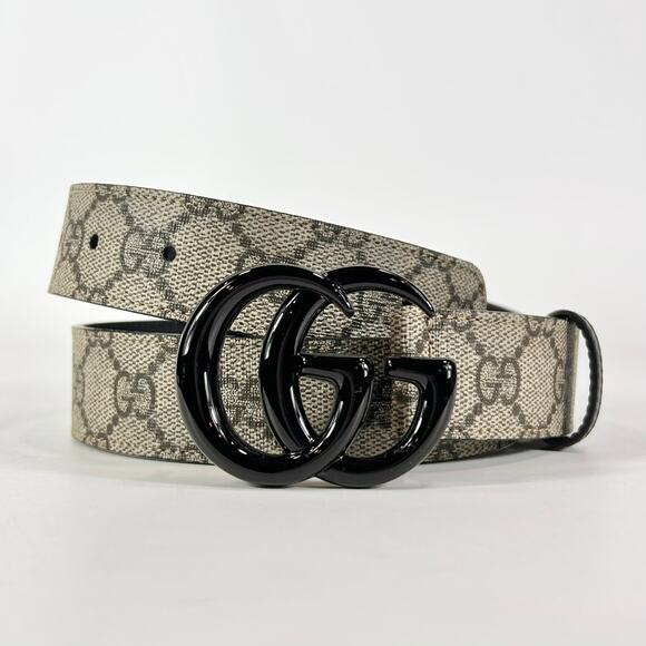 Gucci Beige and Black Women's Belt - Picture 3 of 7